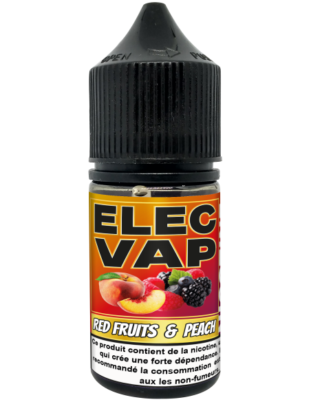 E-Liquid Red Fruits & Peach - 30ml - 50VG/50PG - Avec Nicotine