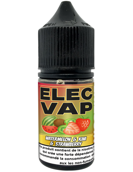 E-Liquid Watermelon & Kiwi & Strawberry - 30ml - 50VG/50PG - Avec Nicotine