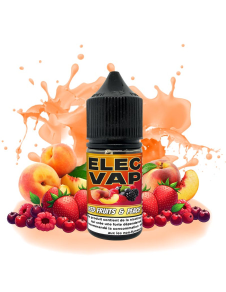 E-Liquid Red Fruits & Peach - 30ml - 50VG/50PG - Salt Nicotine
