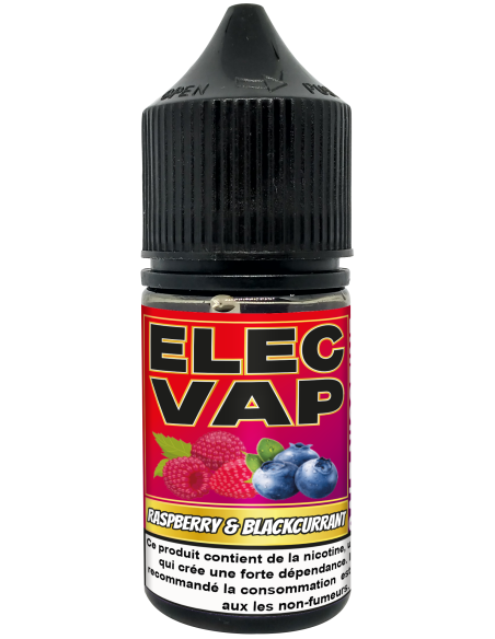 E-Liquid Raspberry & Blackcurrant - 30ml - 50VG/50PG - Salt Nicotine